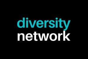 Diversity Network black background square - small